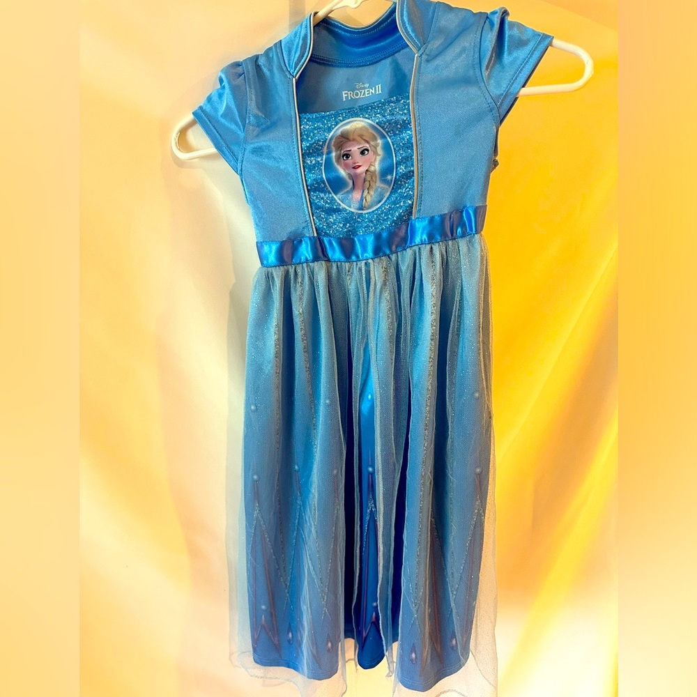 Disney Elsa Frozen II dress/nightgown; great for a Halloween costume as well